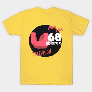 U68 80s Music Video Channel T-Shirt